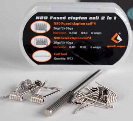 Pack 8 Coils N80 Fused Clapton Geek Vape